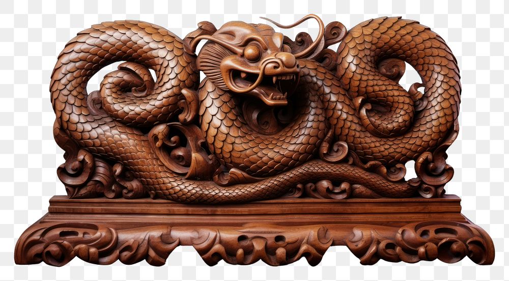 PNG A snake wood art representation. AI generated Image by rawpixel.
