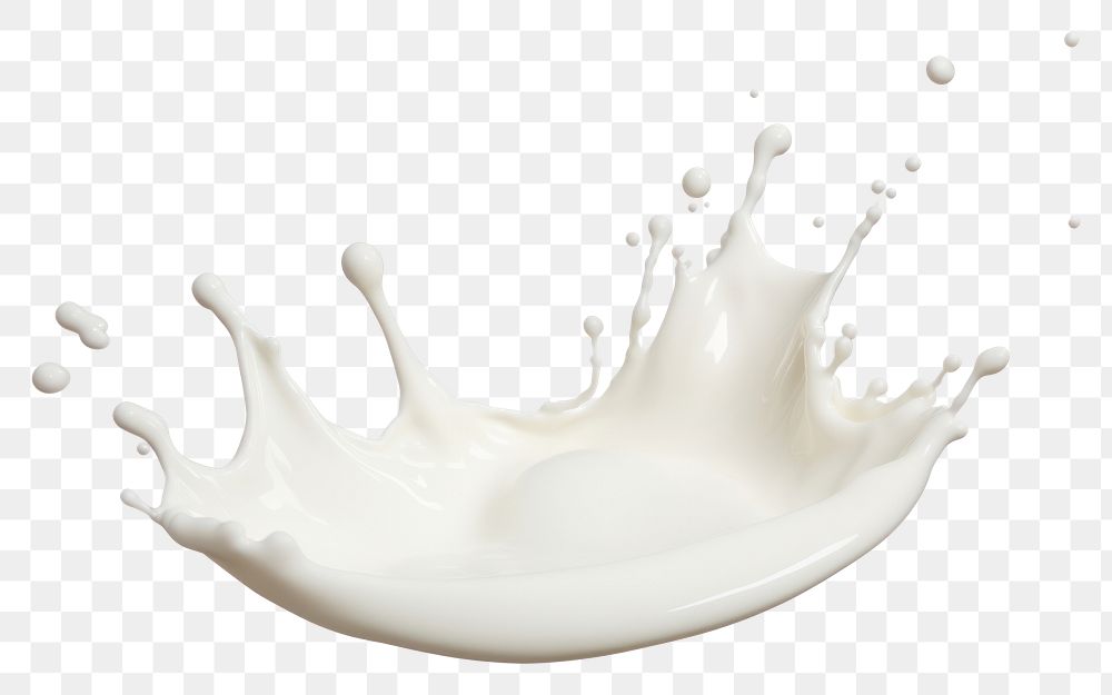 PNG  A milk splash white simplicity splattered.