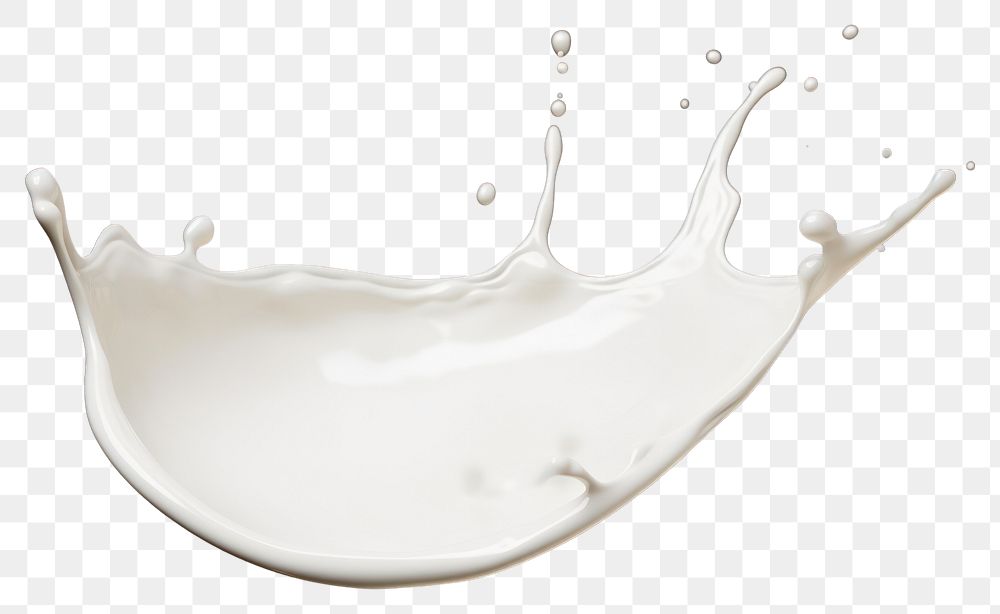 PNG  A milk splash white splattered splashing.