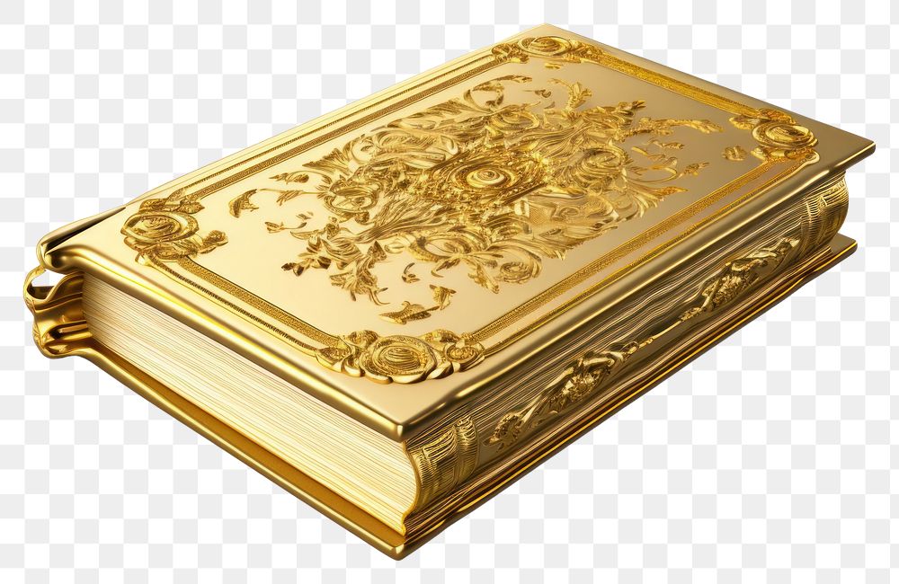 PNG Mythology book gold jewelry box.