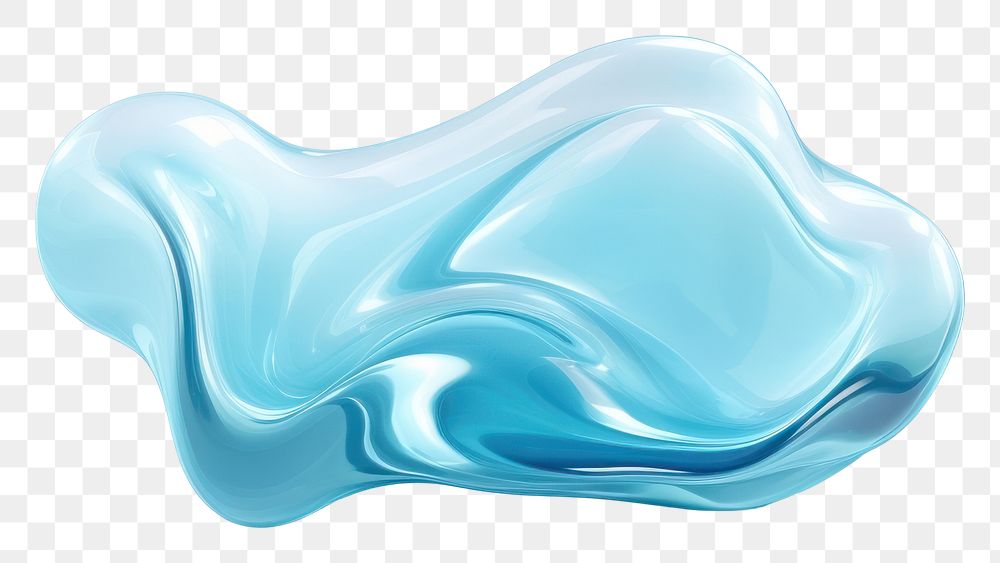 PNG Wavy turquoise abstract white background