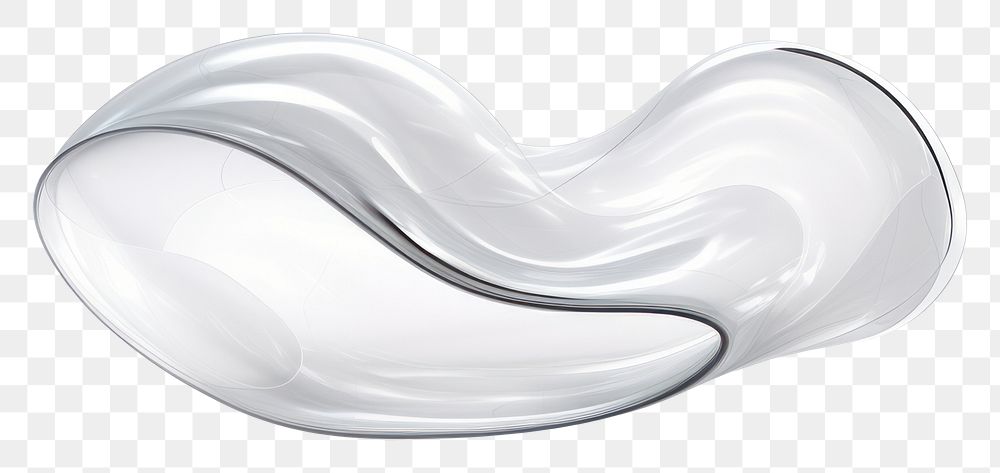 PNG Wavy shape abstract white white background.