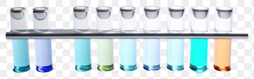 PNG Test tube glass white background biotechnology.