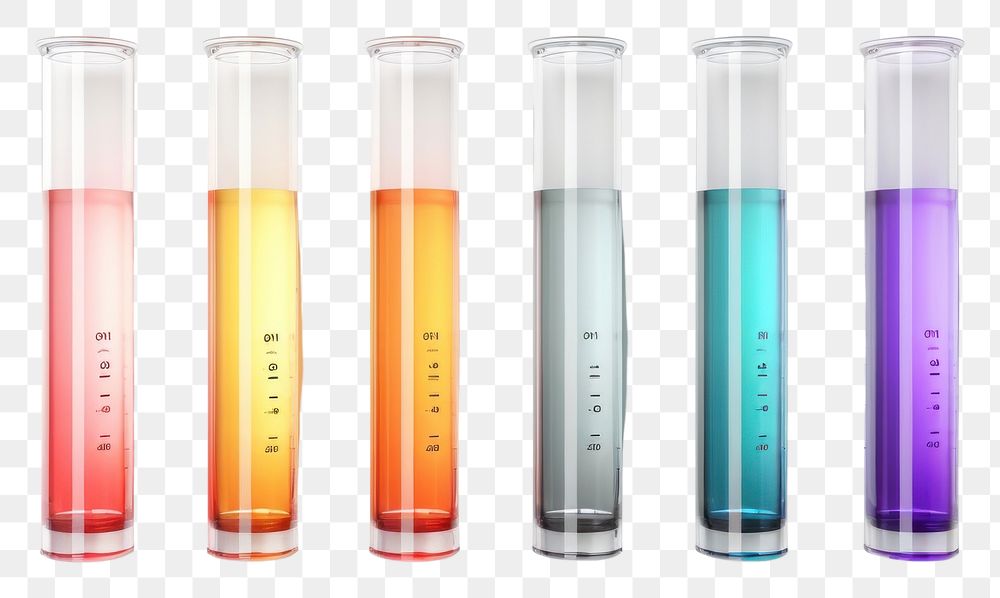 PNG Test tube cosmetics white background biotechnology.