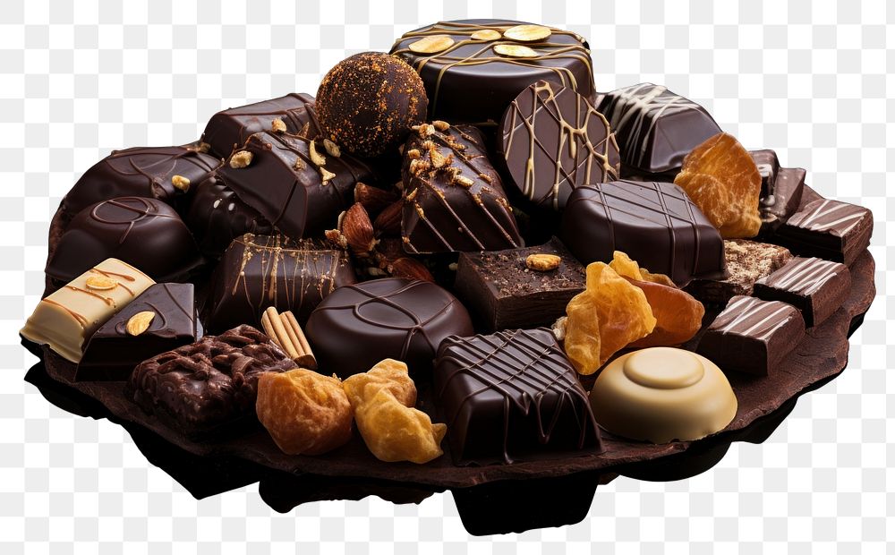 PNG Chocolates dessert food nut.