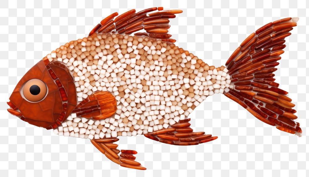 PNG Fish animal art white background. AI generated Image by rawpixel.