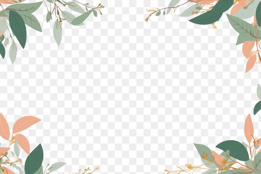 PNG  Tea leaves backgrounds pattern plant. AI generated Image by rawpixel.
