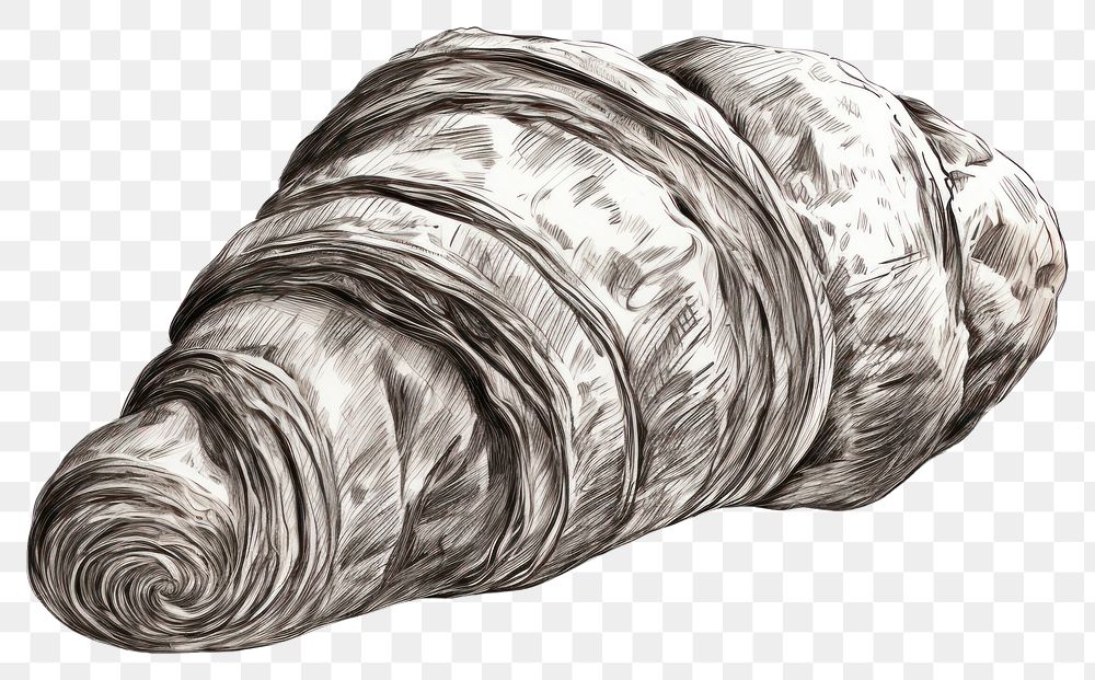PNG Croissant drawing sketch food. AI generated Image by rawpixel.