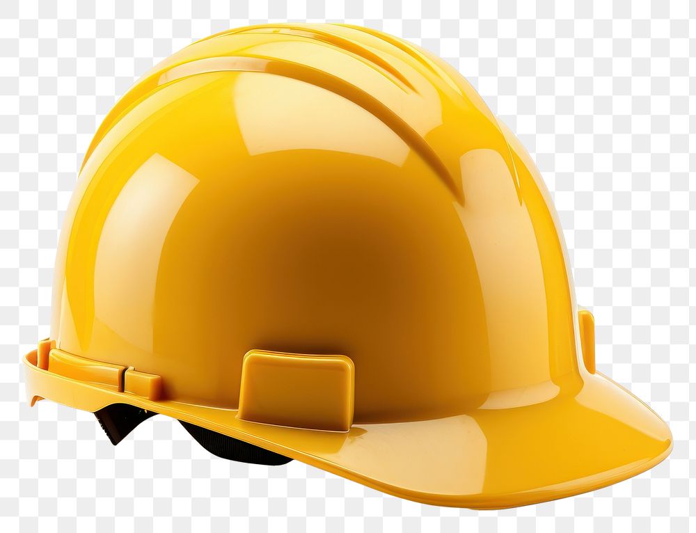 PNG Construction hard hat hardhat helmet yellow.