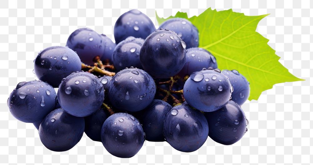 PNG Grapes bunch blueberry fruit plant