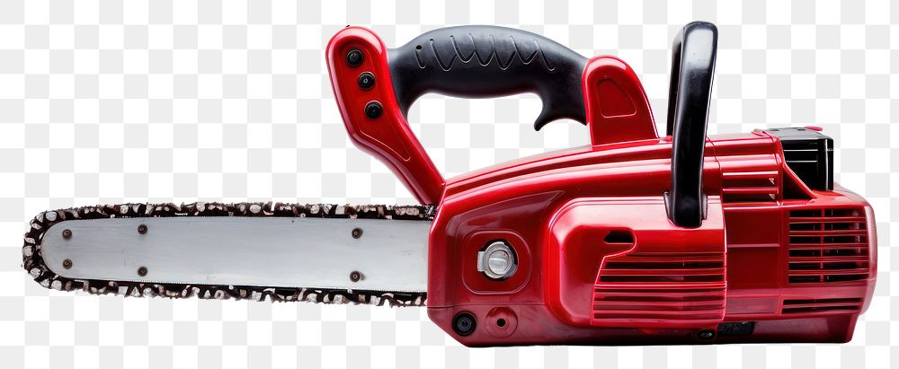 PNG Electric chainsaw tool white background equipment.