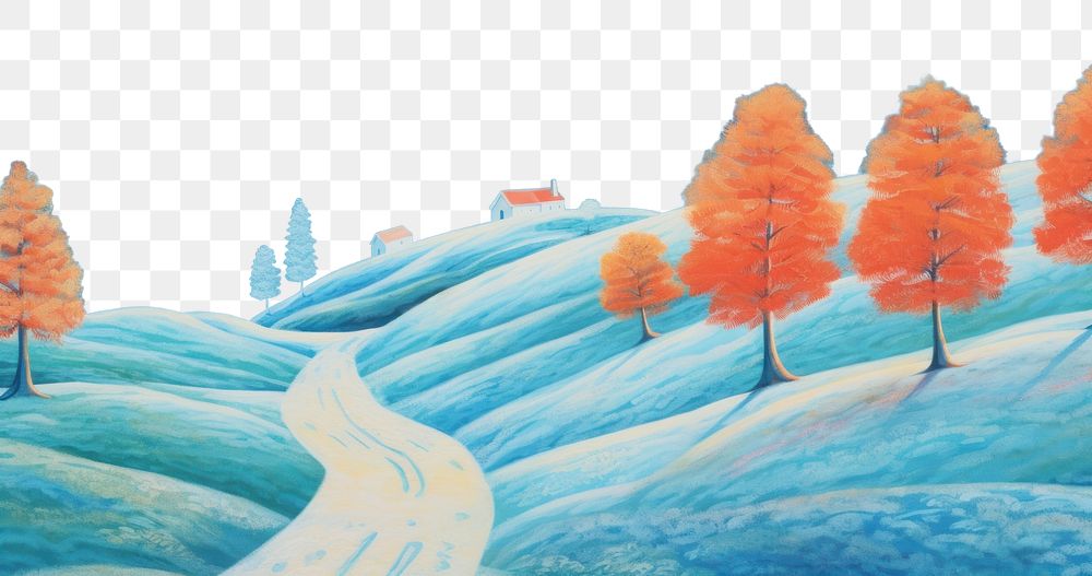 PNG Winter landscape outdoors painting nature.
