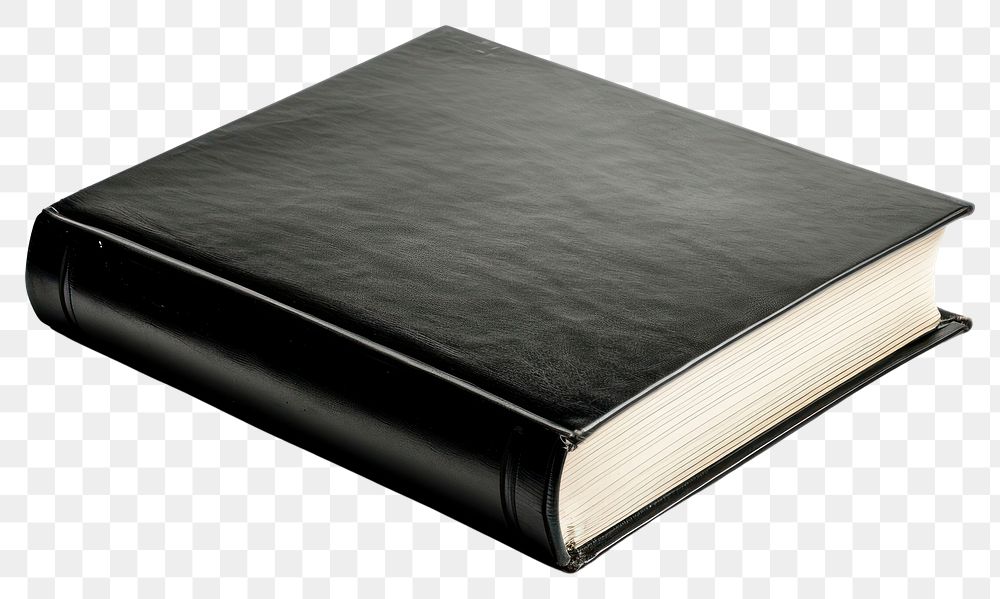 PNG Black blank album publication diary book
