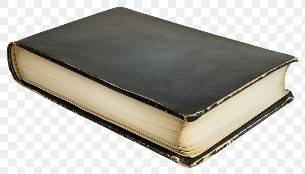 PNG Black blank album publication diary book.