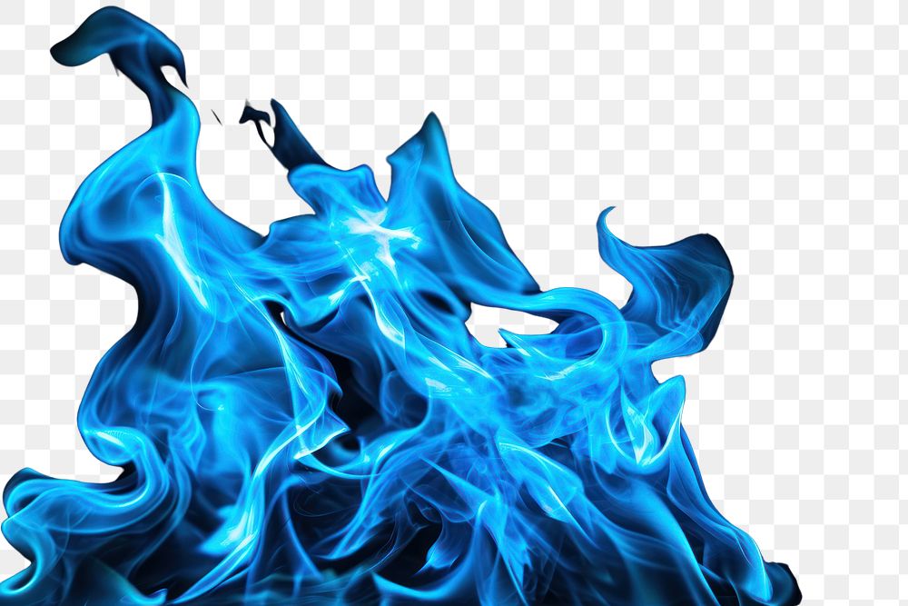 PNG Blue Fire flame fire backgrounds pattern.