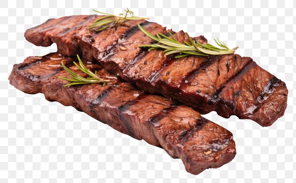 PNG Beef bbq steak meat food. AI generated Image by rawpixel.
