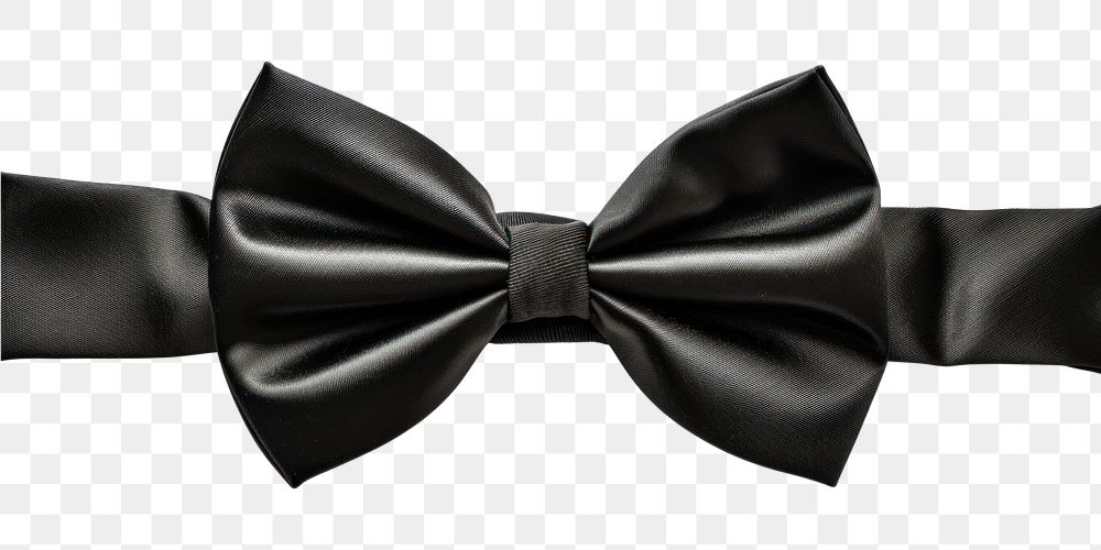 PNG Black bow necktie white background celebration accessories.