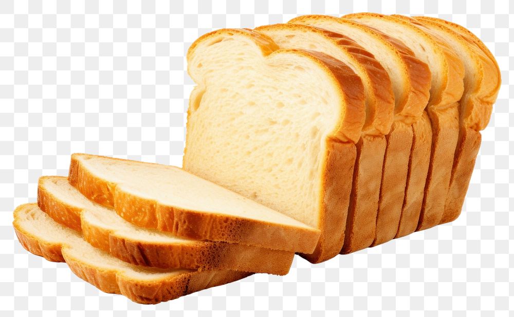 PNG Sliced bread food white background freshness. AI generated Image by rawpixel.