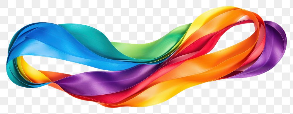 PNG Rainbow ribbon in embroidery style backgrounds accessories creativity.