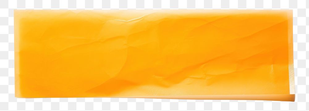 PNG Orange color translucent paper adhesive strip white background simplicity rectangle. AI generated Image by rawpixel.