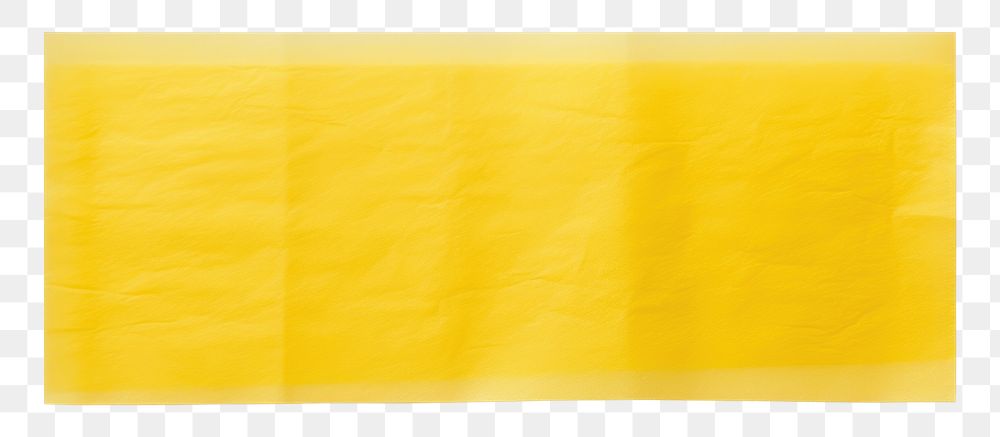 PNG Yellow color translucent paper adhesive strip white background simplicity blackboard. AI generated Image by rawpixel.