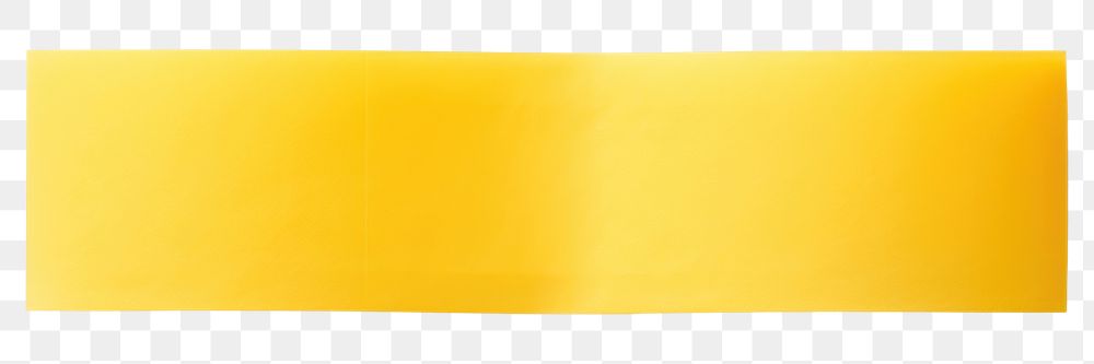 PNG Yellow color translucent paper adhesive strip white background accessories simplicity. AI generated Image by rawpixel.