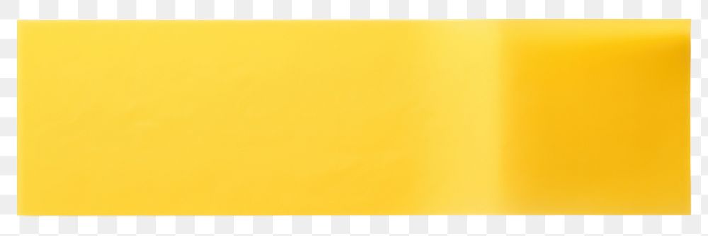 PNG Yellow color translucent paper adhesive strip white background simplicity rectangle. AI generated Image by rawpixel.