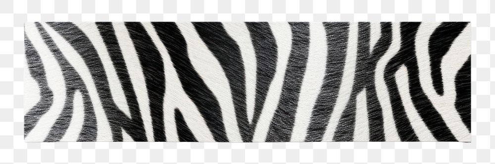 PNG Zebra pattern paper adhesive strip mammal white background accessories. AI generated Image by rawpixel.