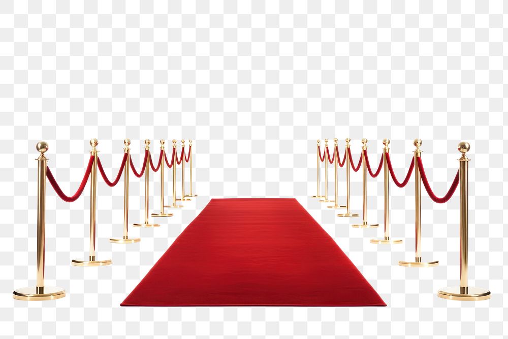 PNG  Red carpet event red white background
