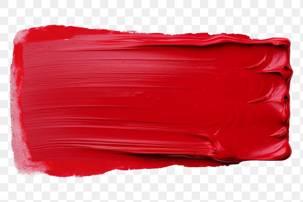 PNG Red flat paint brush stroke backgrounds white background splattered.