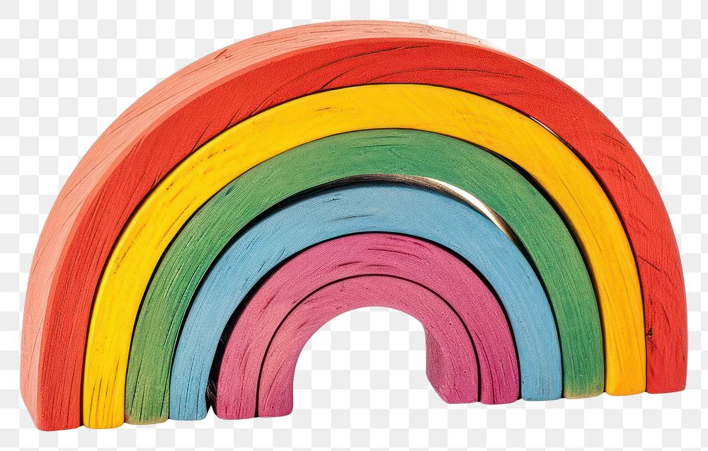 PNG Rainbow toy white background architecture.
