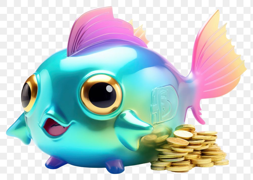 PNG Cute business animal fish representation.
