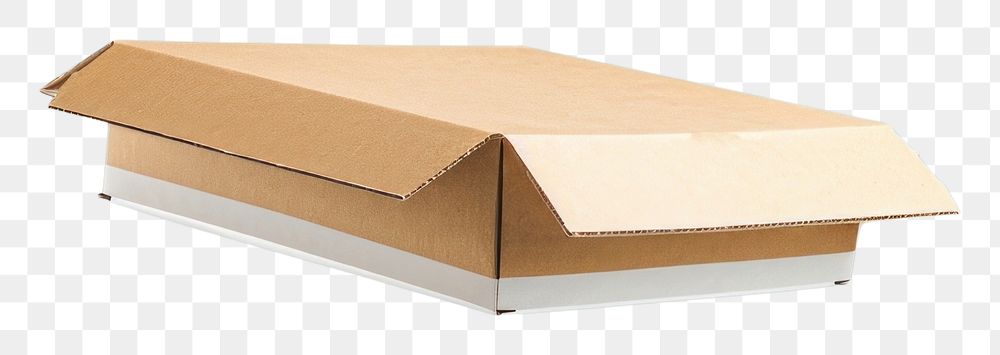 PNG Blank Food delivery mockup cardboard carton box.