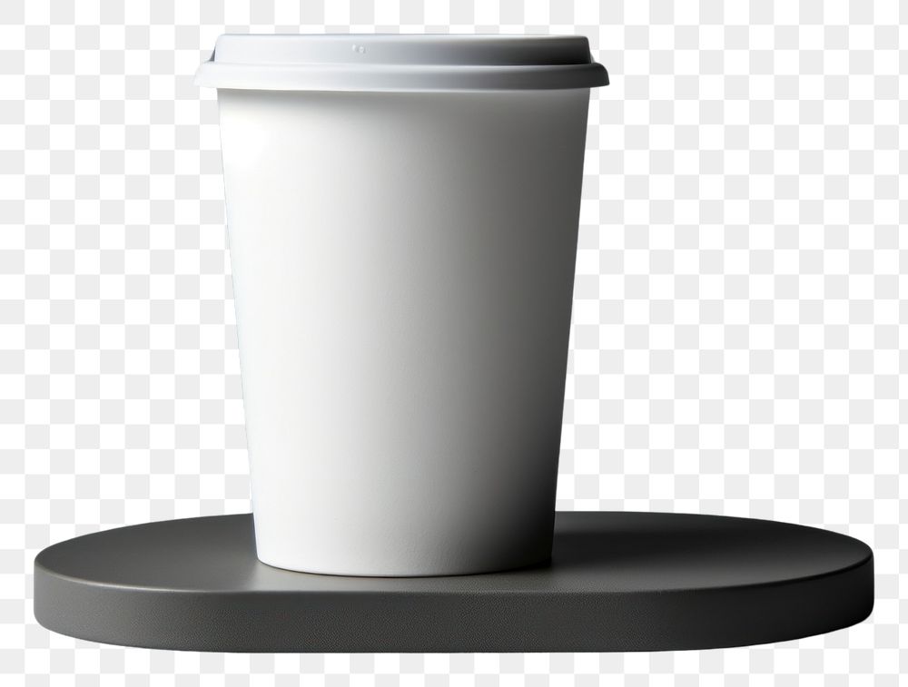 PNG Coffee cup holder mockup lighting gray mug.