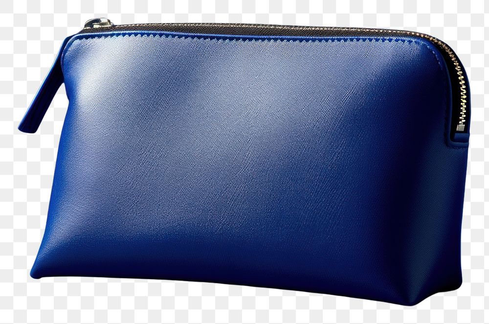 PNG Pouche mockup handbag blue accessories.