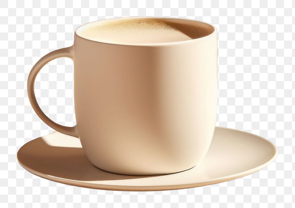 PNG Coffee mockup saucer drink cup.