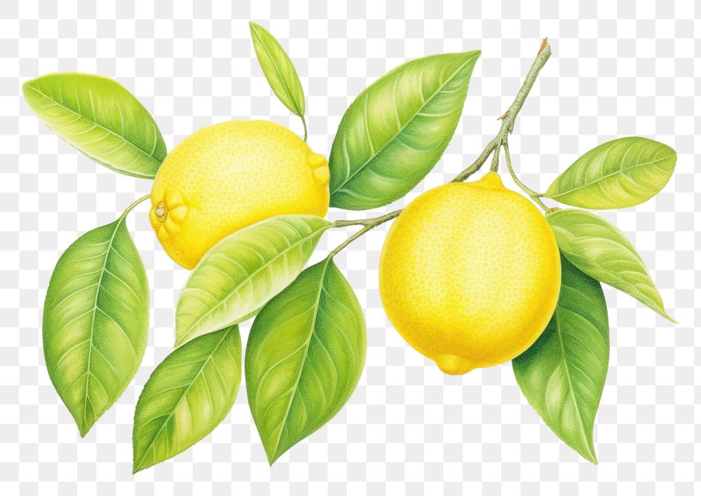 PNG Lemon yellow fruit plant
