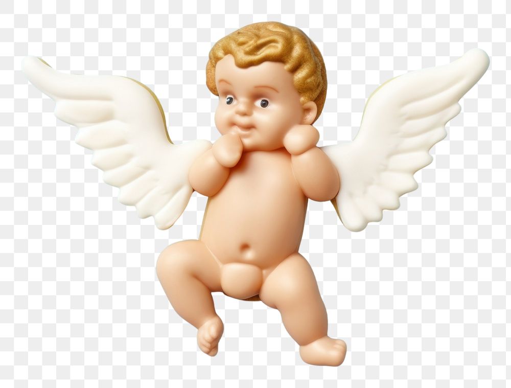 PNG Baby cupid angel toy representation. AI generated Image by rawpixel.