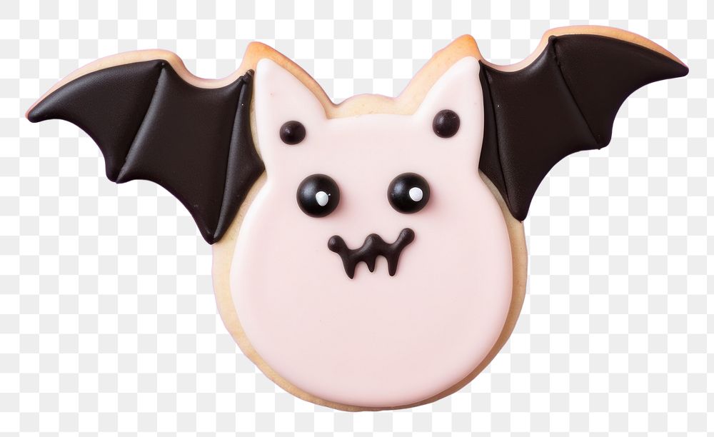 PNG Bat icing dessert cookie. AI generated Image by rawpixel.