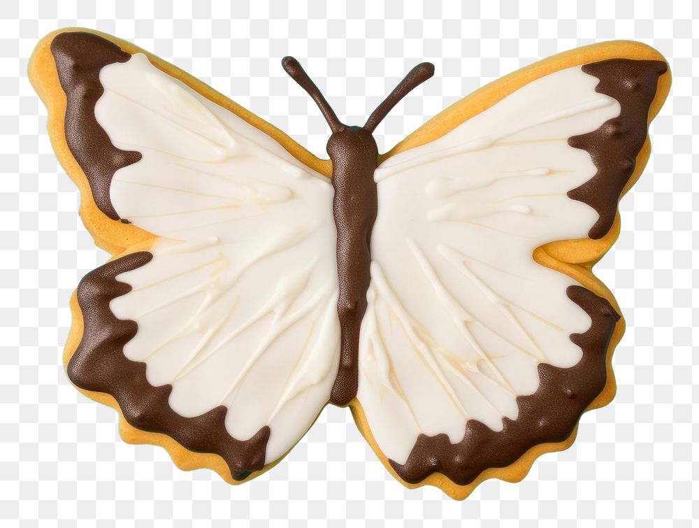 PNG Butterfly icing dessert animal. AI generated Image by rawpixel.
