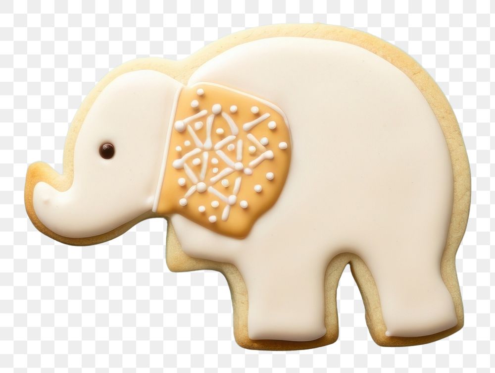 PNG Elephant cookie icing gingerbread. AI generated Image by rawpixel.