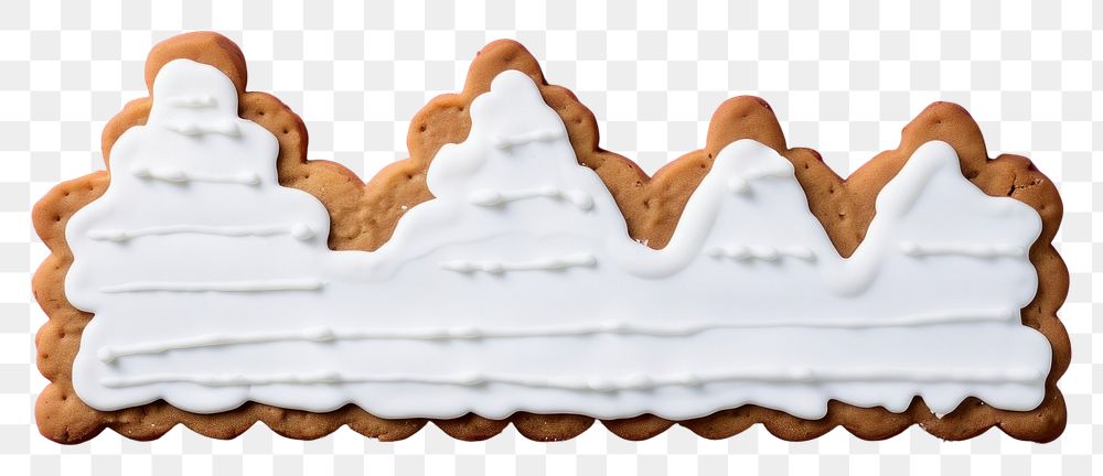 PNG Mountain icing dessert cookie. AI generated Image by rawpixel.