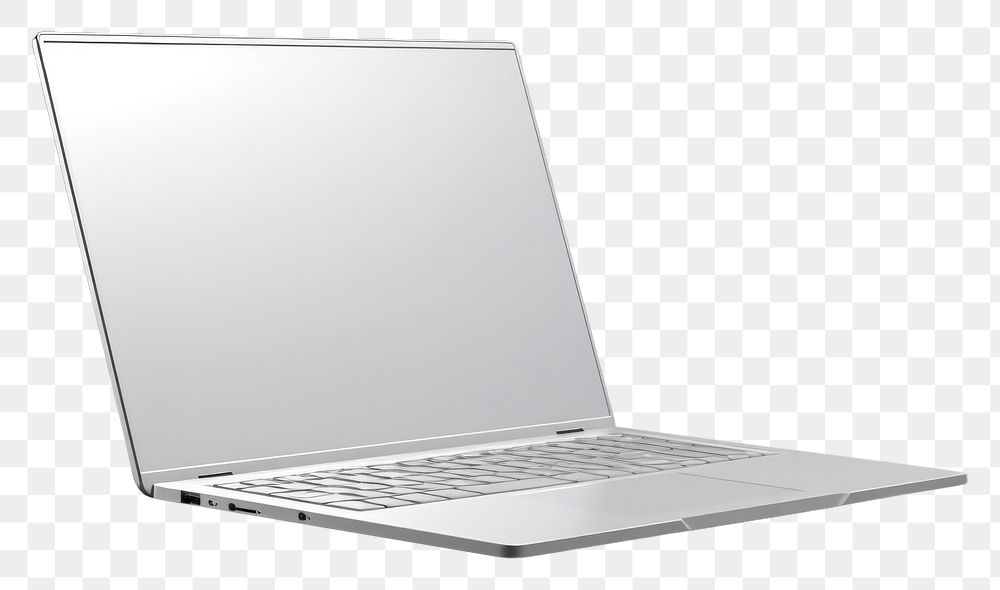 PNG Computer mockup laptop gray gray background.