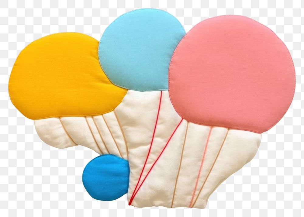 PNG  Simple abstract fabric textile illustration minimal of a balloon pattern art transportation.