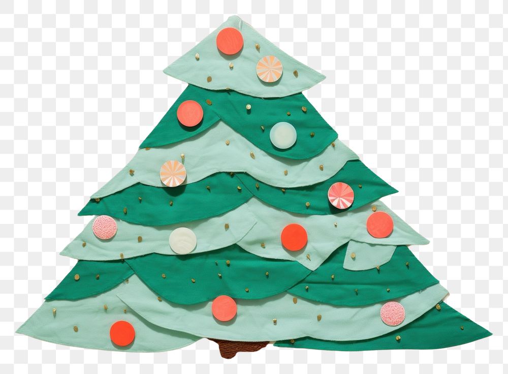 PNG  Simple abstract fabric textile illustration minimal of a christmas tree pattern art celebration.