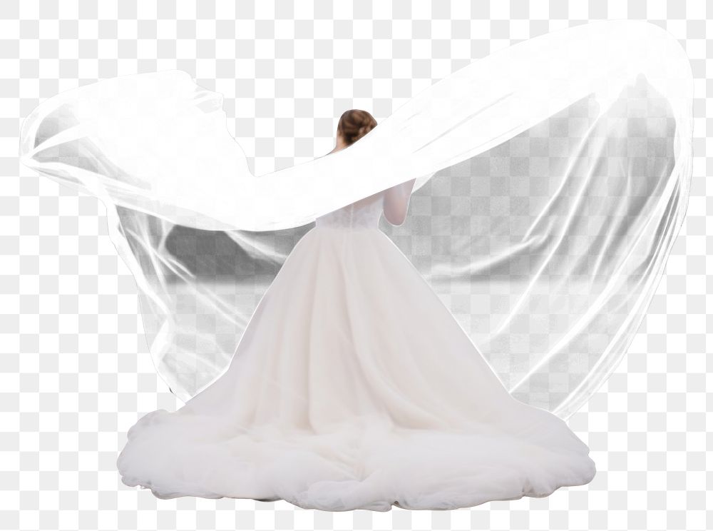 PNG Wedding fashion dress bride. AI generated Image by rawpixel.