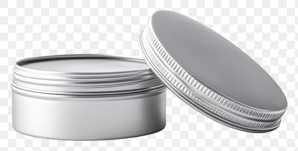 PNG Paper liner mockup silver container cosmetics.
