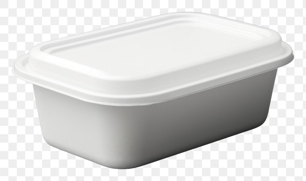 PNG Food container mockup white gray gray background.