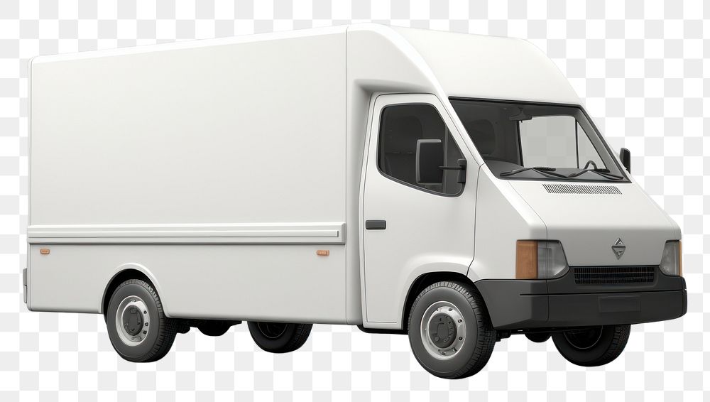 PNG Food delivery mockup vehicle truck van.
