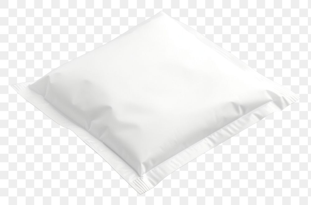 PNG Sanitary bag mockup white simplicity crumpled.